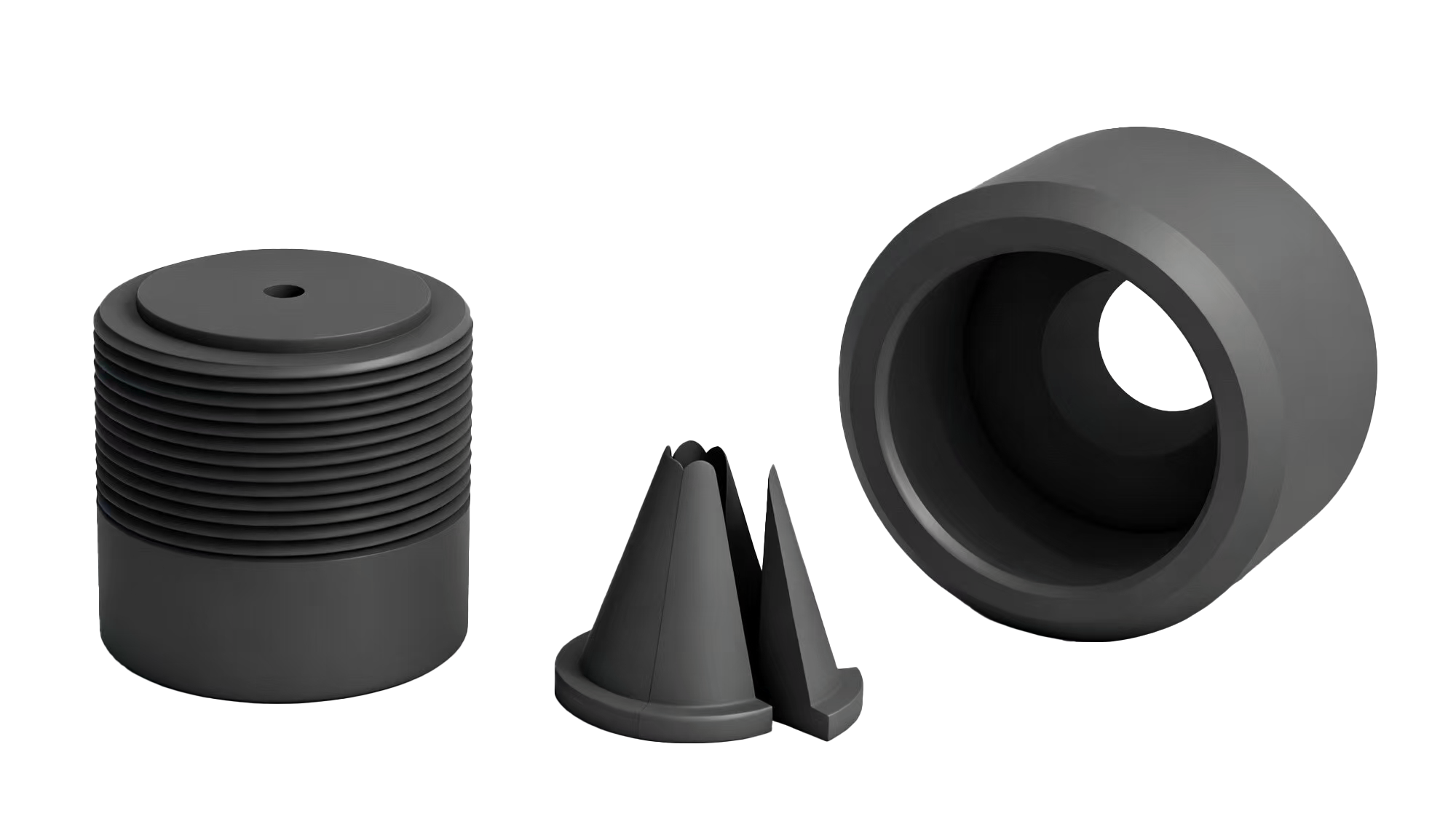 Polycrystalline furnace holder,cap,disc
